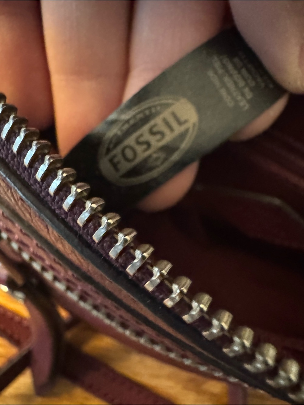 Fossil Women's Crossbody Bag - Burgundy - Picture 5 of 5